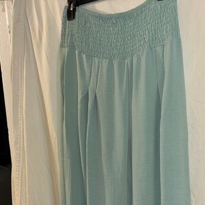 SHEIN Light Blue Maxi wide leg pant